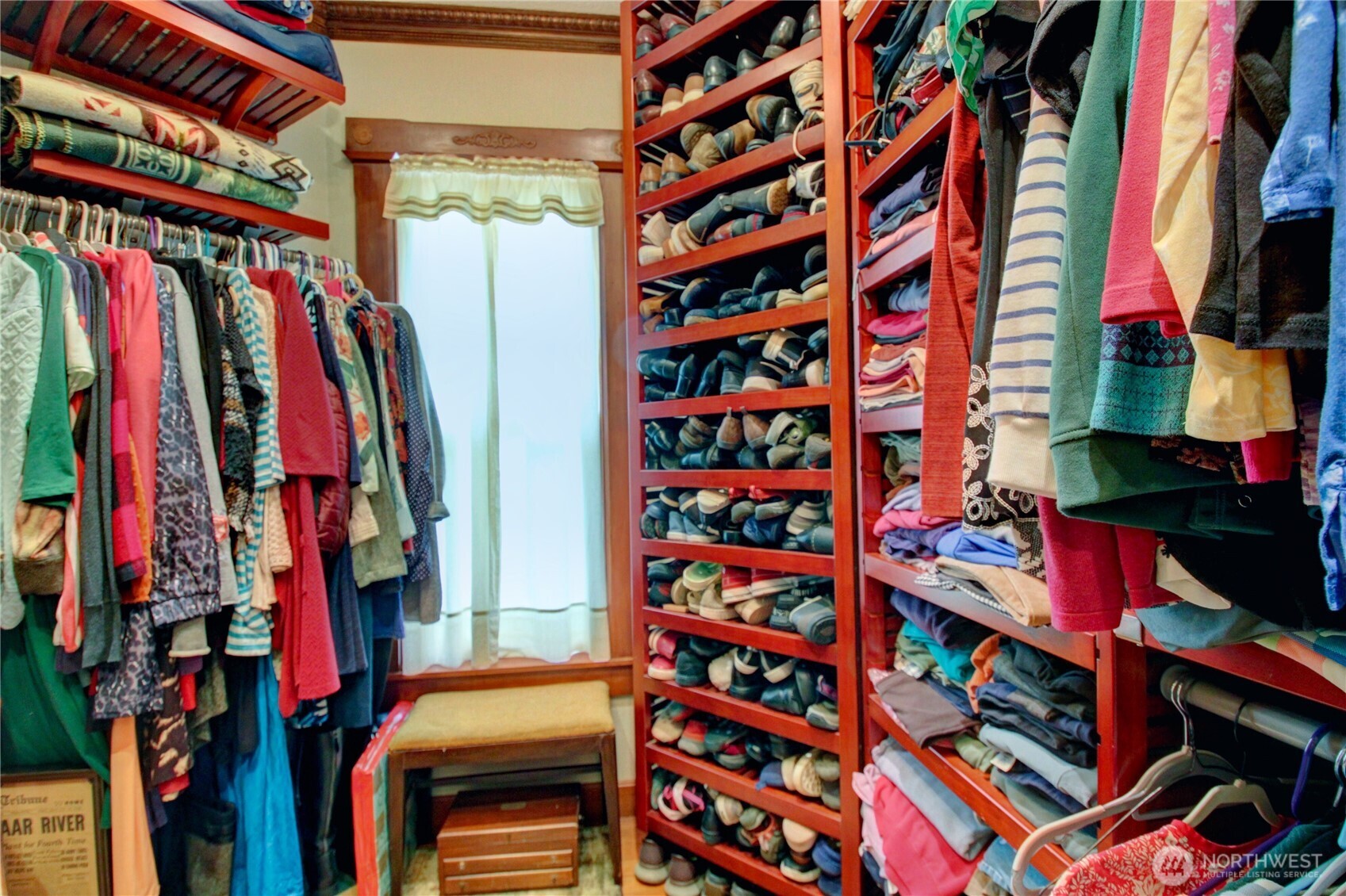 2909 Overpass Road Bow, WA 98232 - Photo 14 of 40 a view of walk in closet with clothes and shoes
