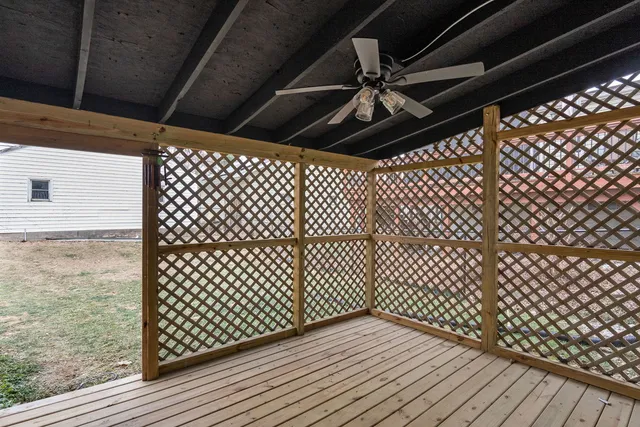 a view of wooden floor