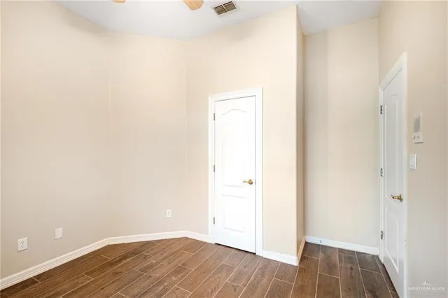 a view of an empty room