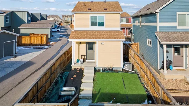 a view of a house with a patio