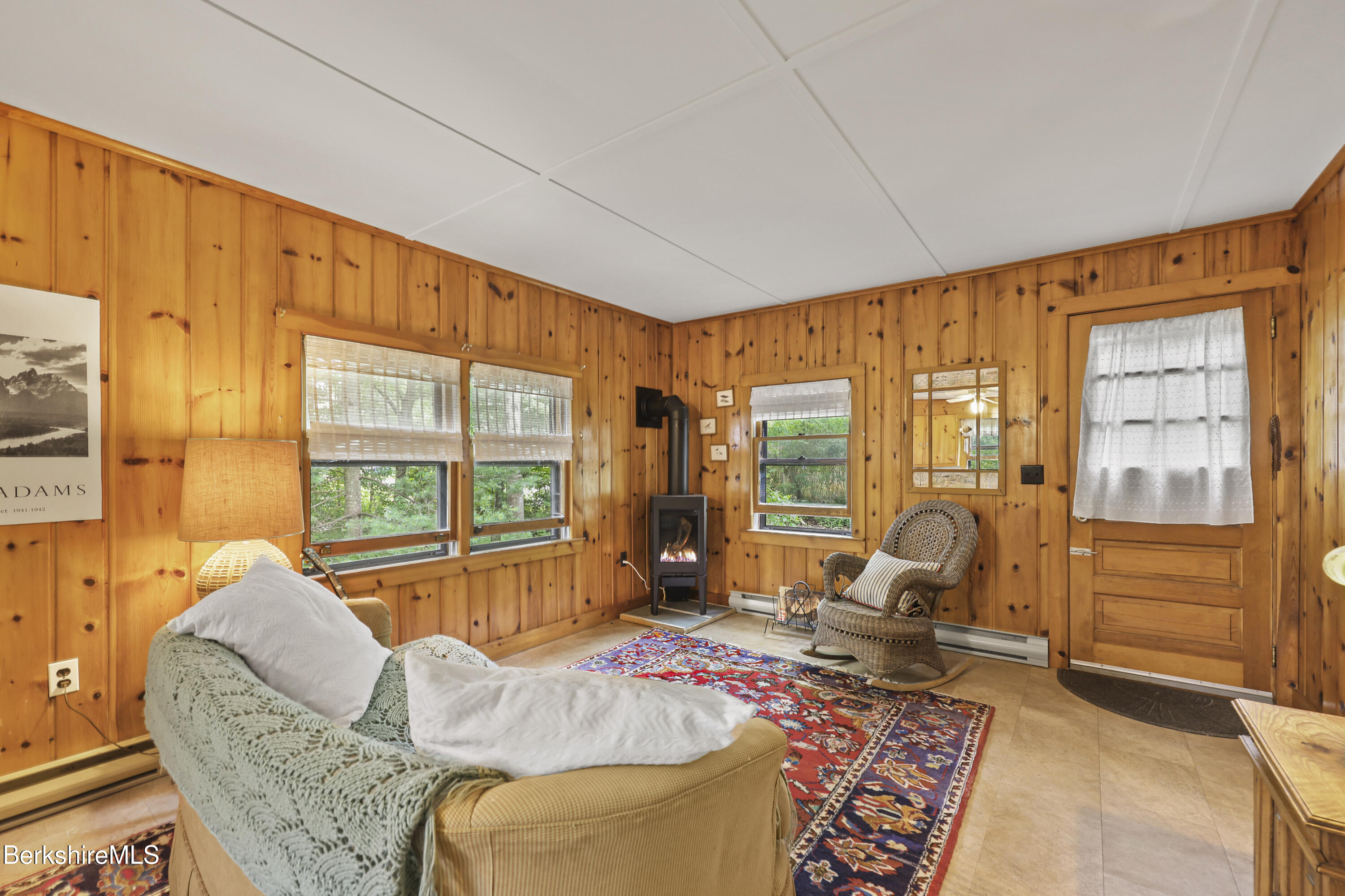 160 Chestnut Road Richmond, MA 01201 - Photo 10 of 40 Living Room w/ Propane Fireplace