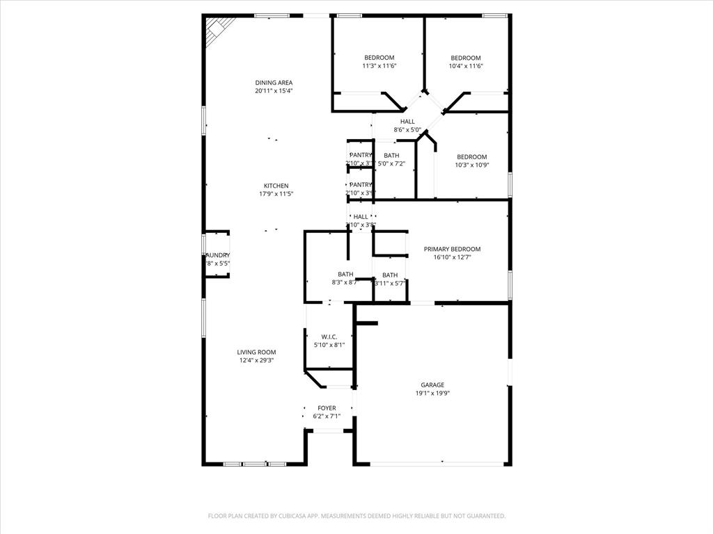 114 Drake Lane Garland, TX 75043 - Photo 27 of 27 a picture of a floor plan