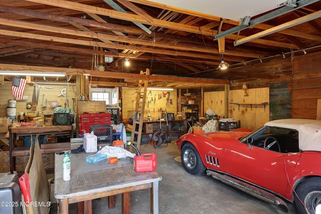 a roof deck with couch