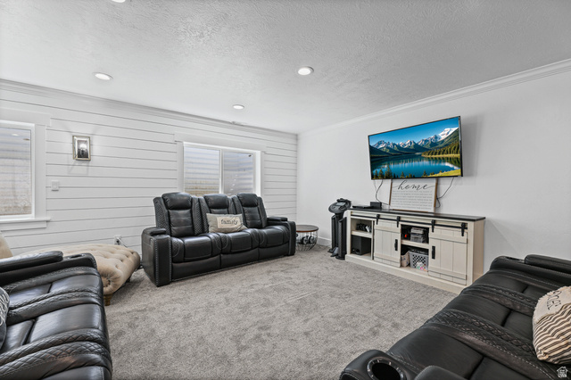 712 East Sunset View Road Grantsville, UT 84029 - Photo 31 of 44 Relax while viewing the television. Added Shiplap has been added to add character to this family/gameroom