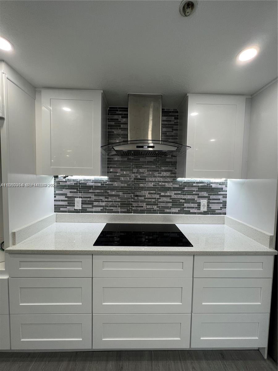 500 Northeast 29th Street, Unit 608 Miami, FL 33137 - Photo 8 of 36 a kitchen with cabinets appliances and a counter top space