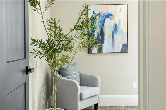 a view of a flower pot