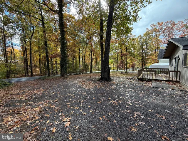 a view of outdoor space with deck and tree