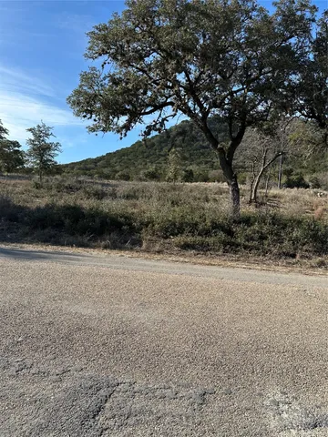 a view of mountain view with large tree