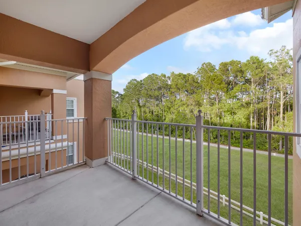 a view of a balcony
