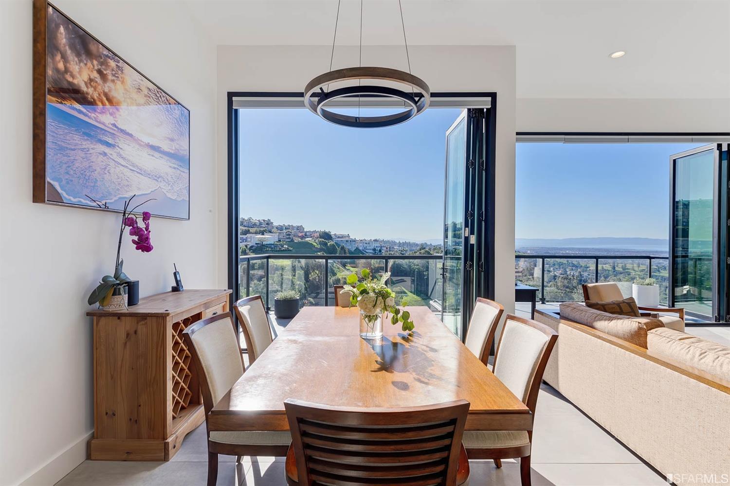 1538 Grand View Drive Berkeley, CA 94705 - Photo 10 of 30 a view of a dining room with furniture window and outside view