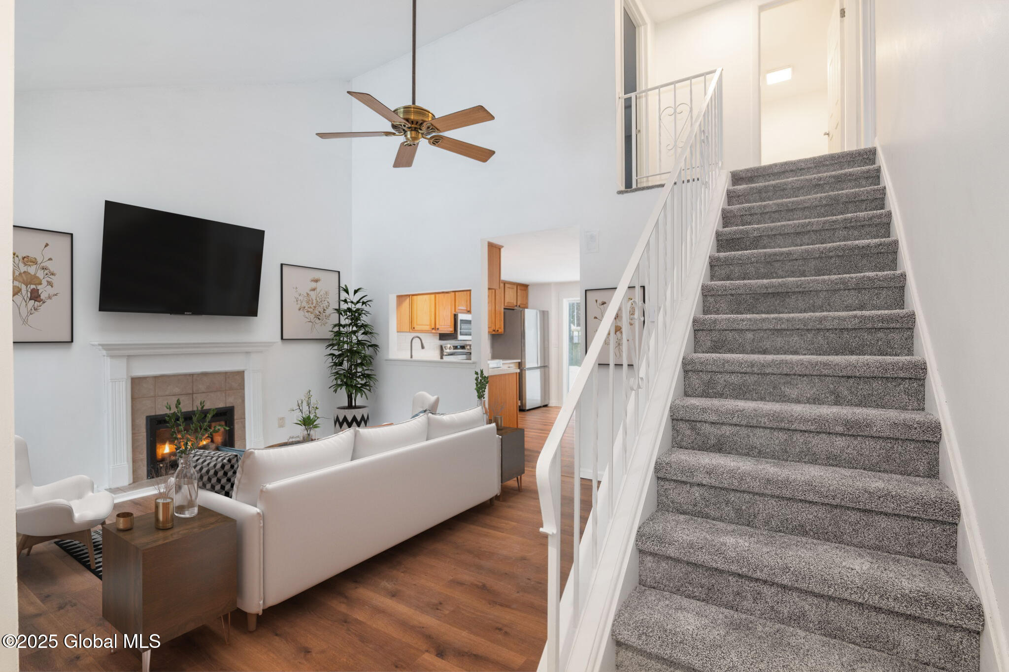 25 Wake Robin Road Malta, NY 12020 - Photo 2 of 23 Living Room stairs Wake Robin