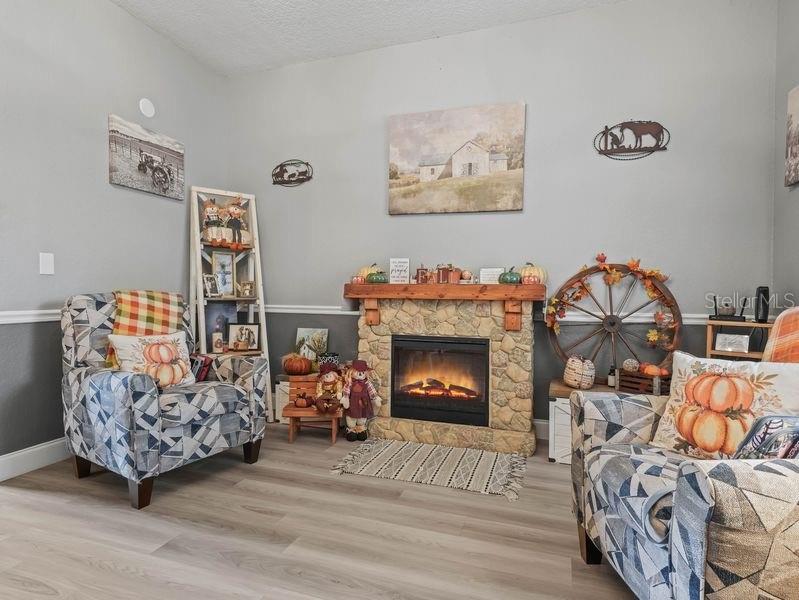 4485 Murphy Road Ona, FL 33865 - Photo 3 of 41 a living room with furniture and a fireplace