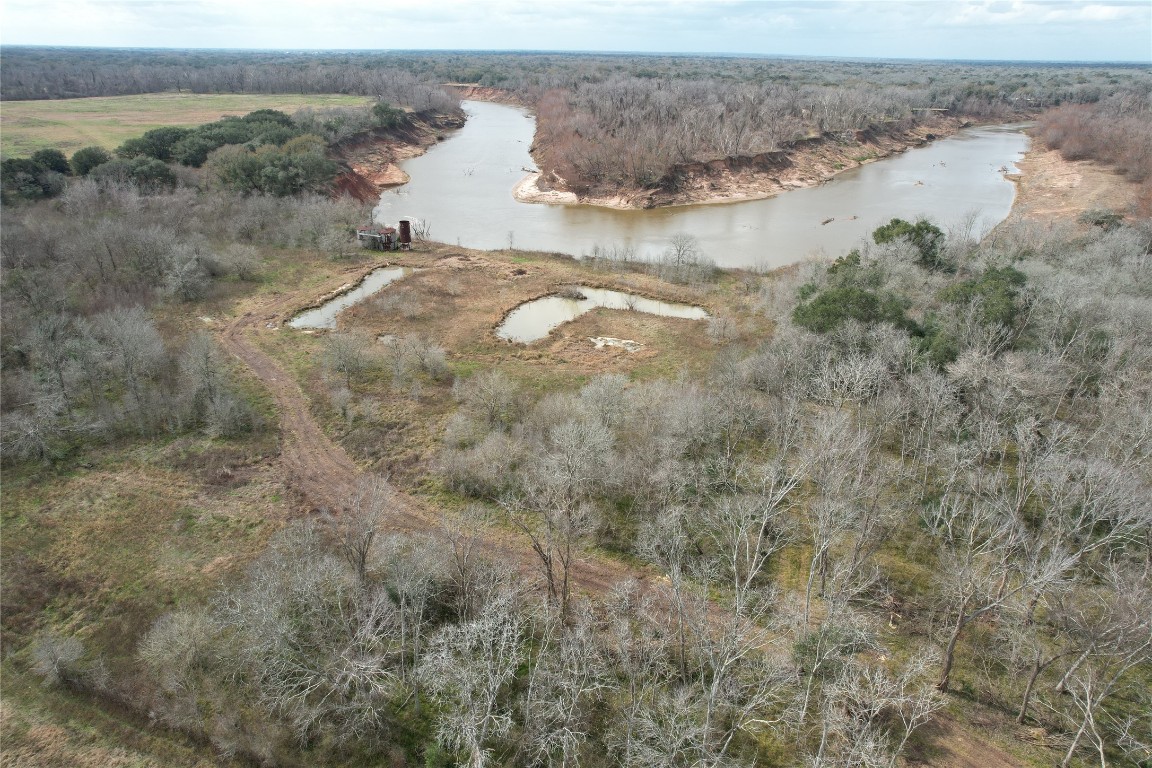 0 Redwood Street Rosharon, TX 77583 - Photo 3 of 11 a view of a dry yard with trees