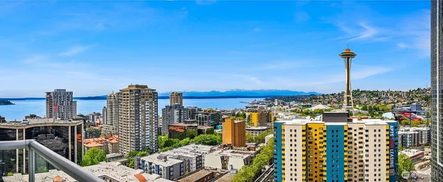 a view of city with balcony