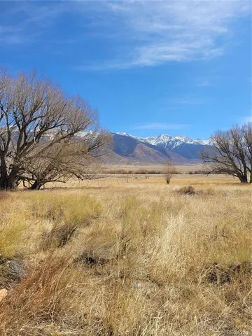 a view of an outdoor space and mountain view