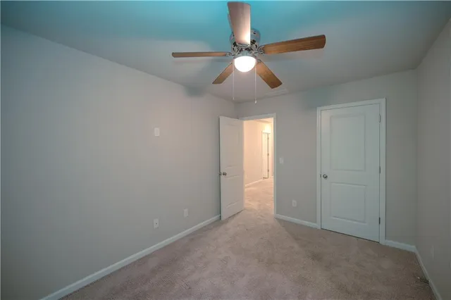 an empty room that has a window