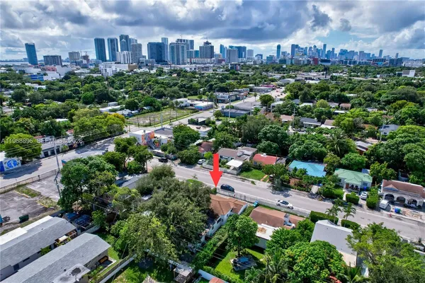 an aerial view of a city with lots of residential buildings
