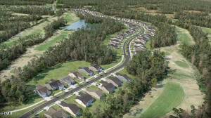 1127 Masters Place Way, Unit 164 Durham, NC 27703 - Photo 37 of 45 an aerial view of a house with a yard and lake view