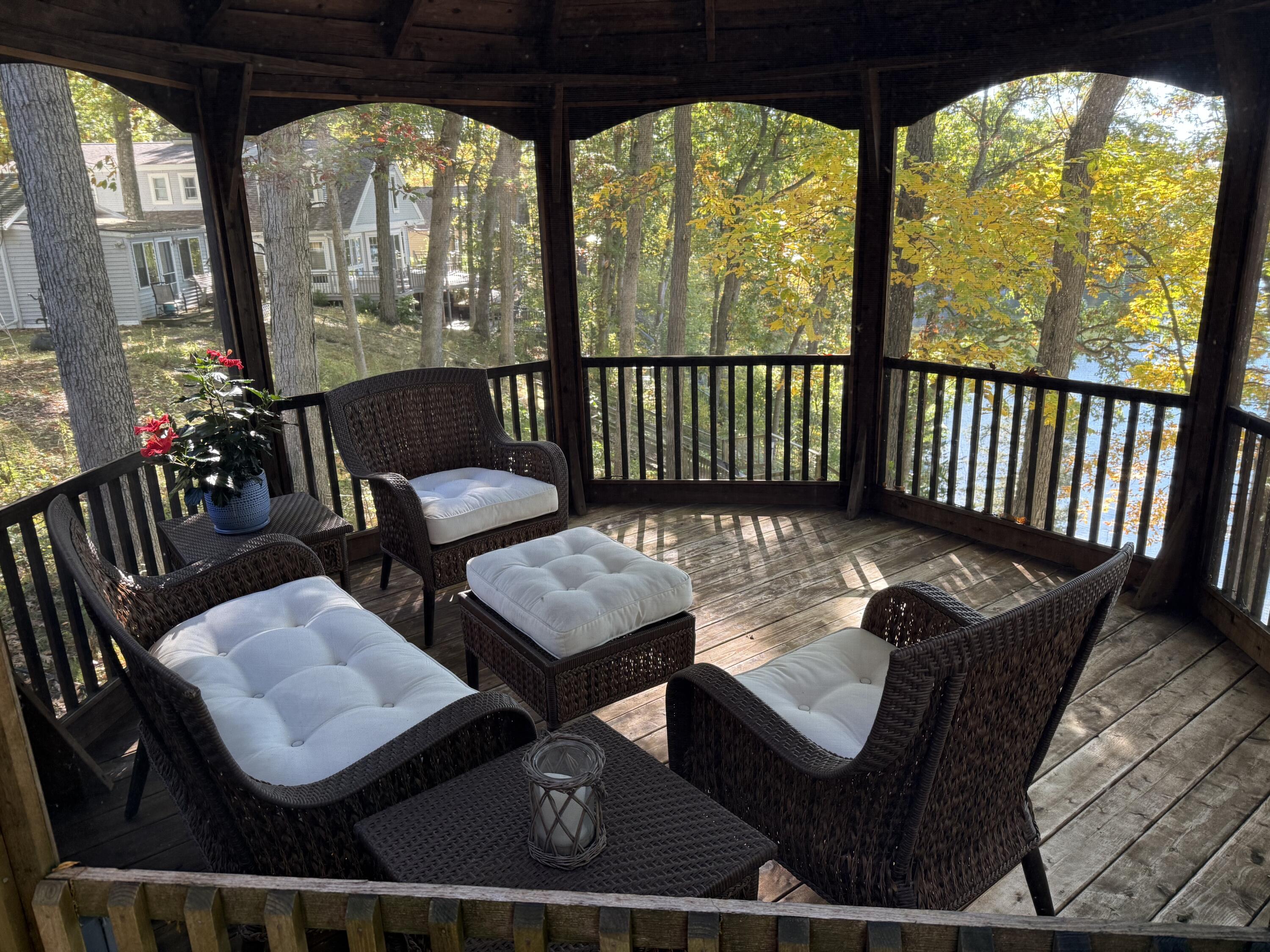 90888 Bluff Drive Marcellus, MI 49067 - Photo 16 of 79 Inside of gazebo