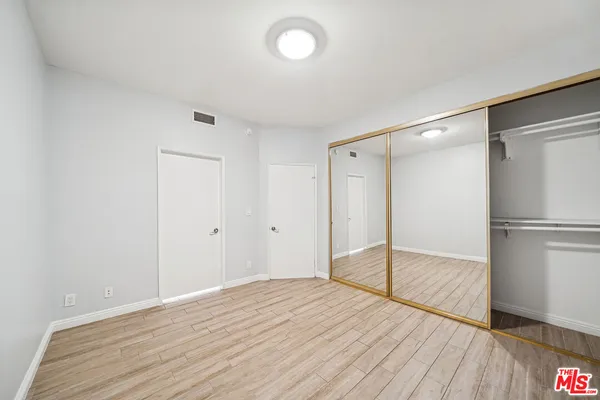 a room that has a bed in it