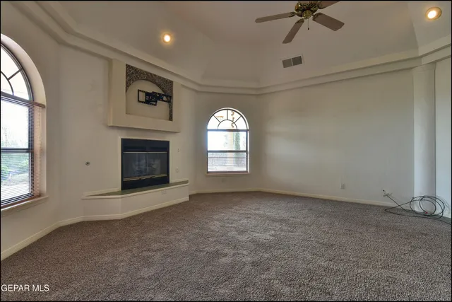 a view of a livingroom with a furniture