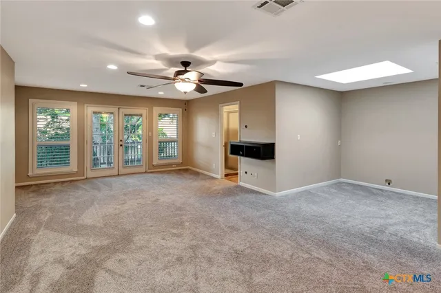 a view of an empty room