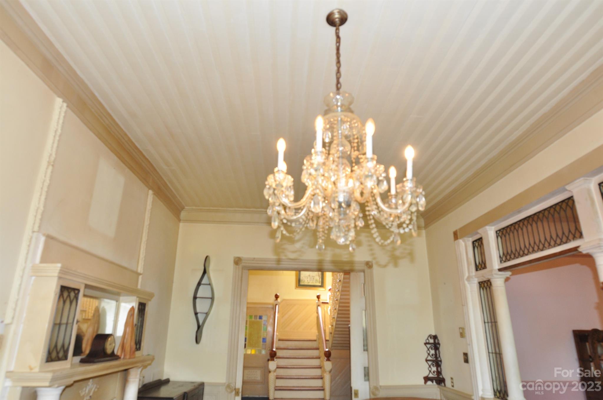 160 York Street Chester, SC 29706 - Photo 26 of 34 a view of a chandelier in a livingroom