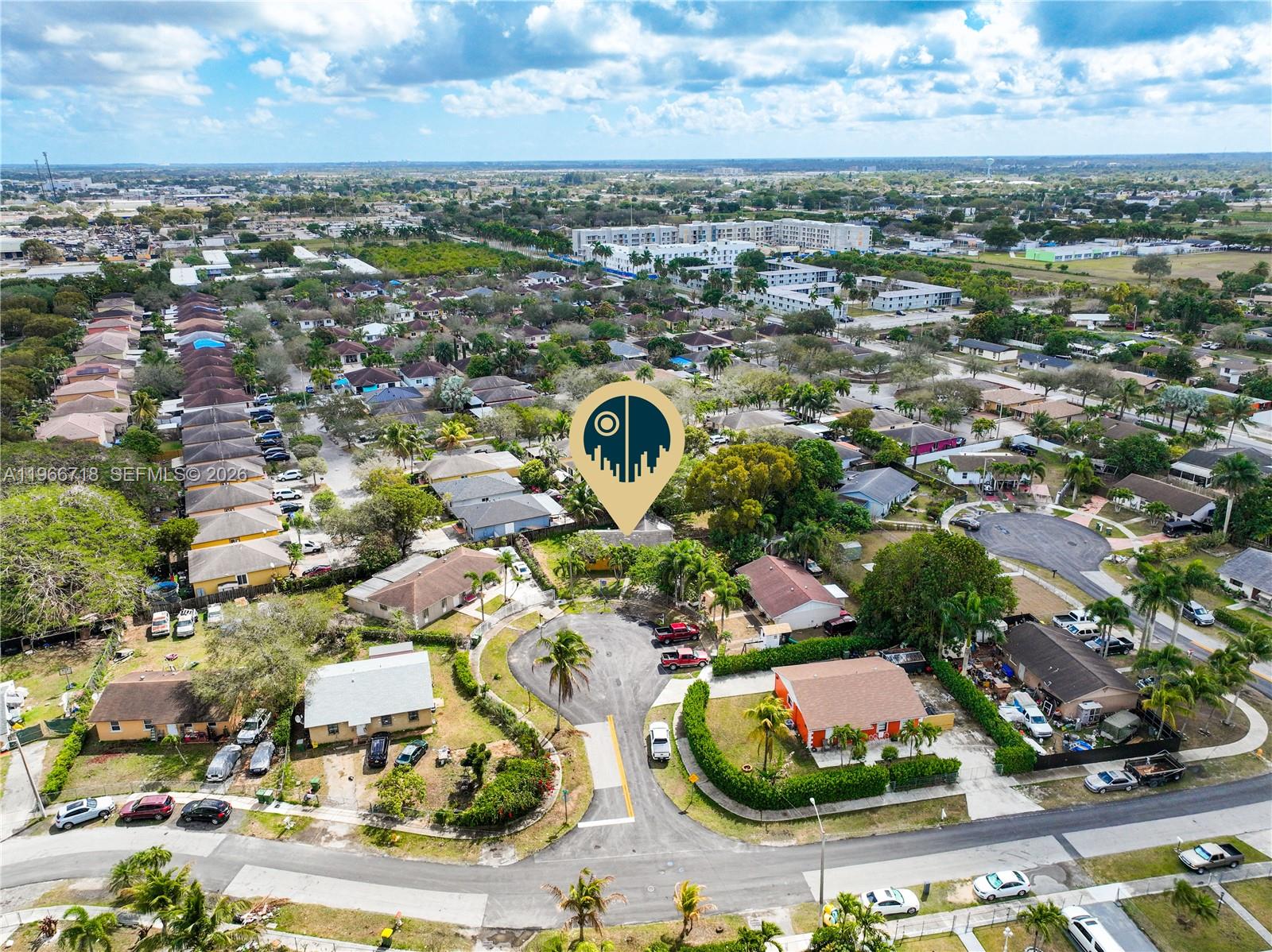 1664 Southwest 2 Court Homestead, FL 33030 - Photo 50 of 57 an aerial view of residential houses with outdoor space
