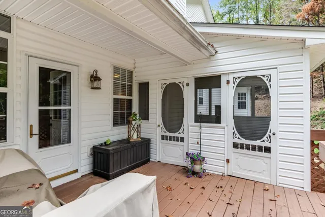 a front view of a house with entryway