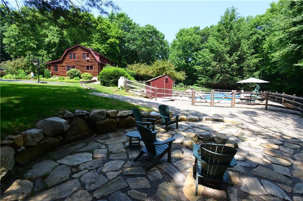 525 Taft Pond Road Pomfret, CT 06259 - Photo 1 of 1 Wonderful new stone patio with fire pit, enjoy summer days and evenings here!