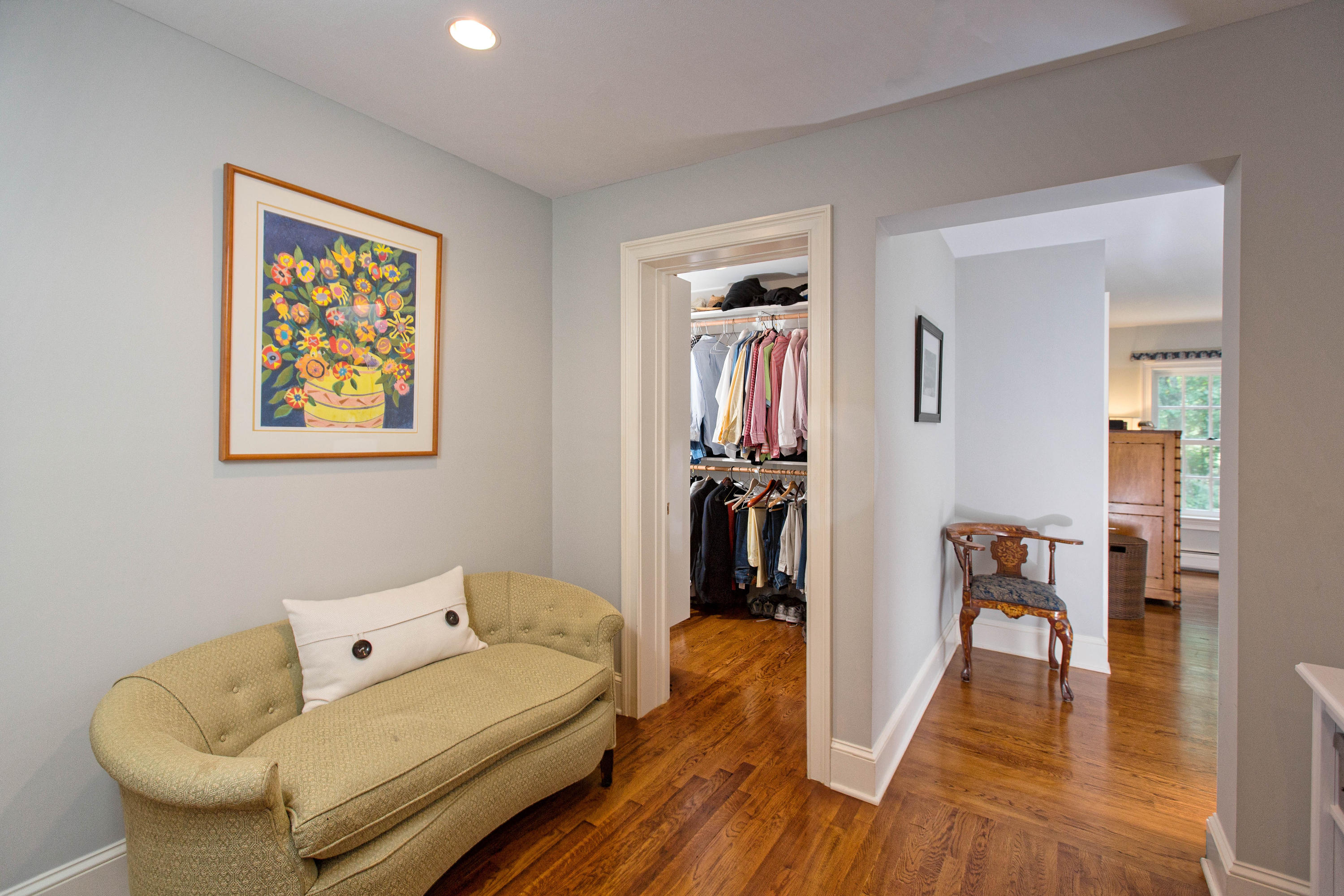 292 Briscoe Road New Canaan, CT 06840 - Photo 32 of 45 a bedroom with furniture and a wooden floor