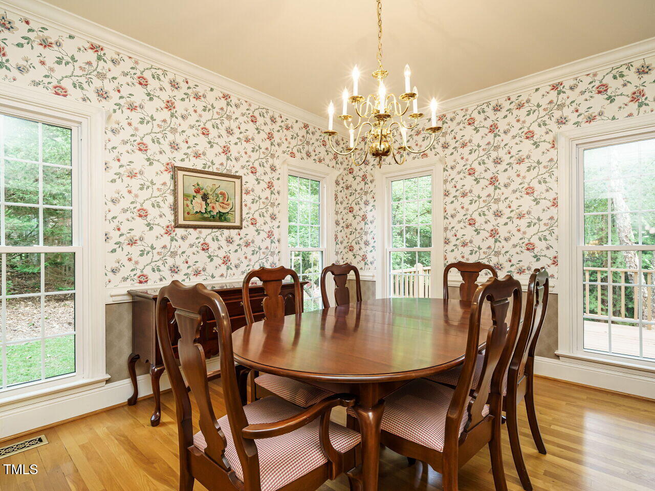 7201 Jonathan Drive Wendell, NC 27591 - Photo 11 of 43 a view of a dining room with furniture window and outside view
