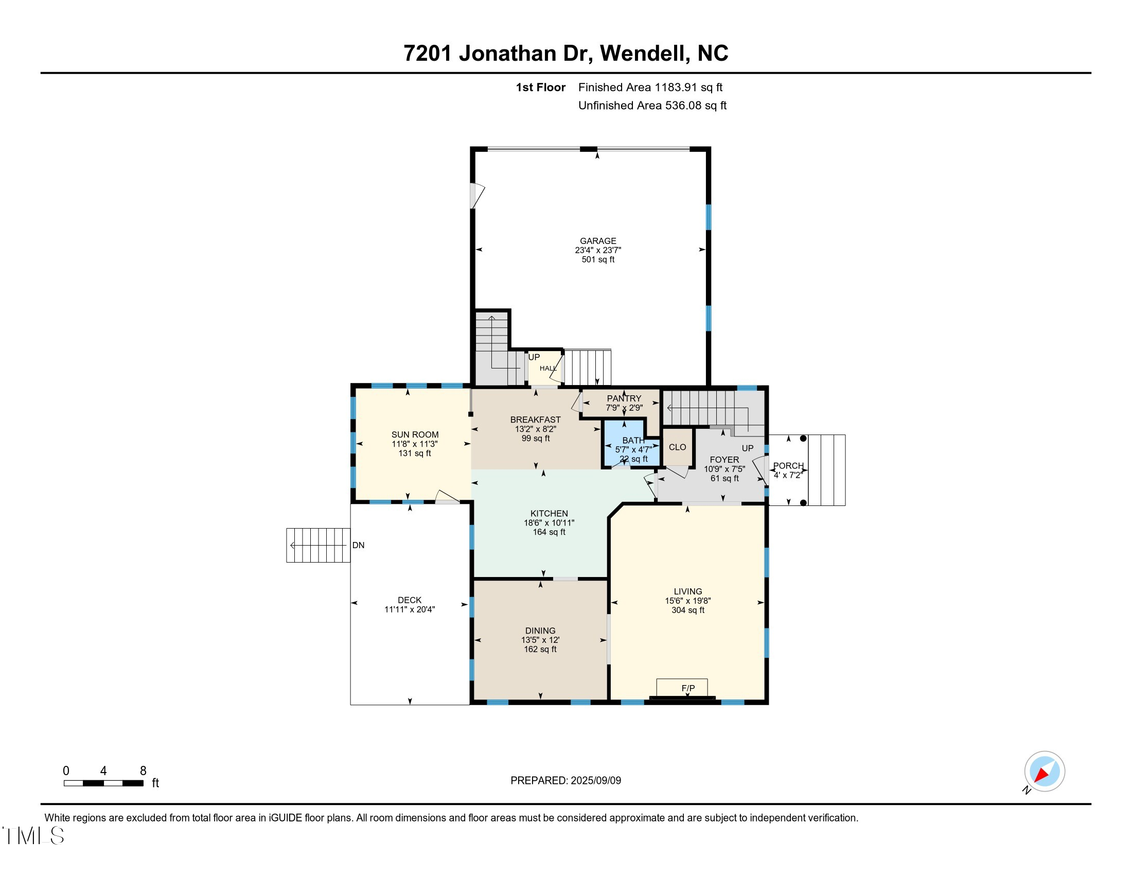 7201 Jonathan Drive Wendell, NC 27591 - Photo 41 of 43 a picture of a floor plan