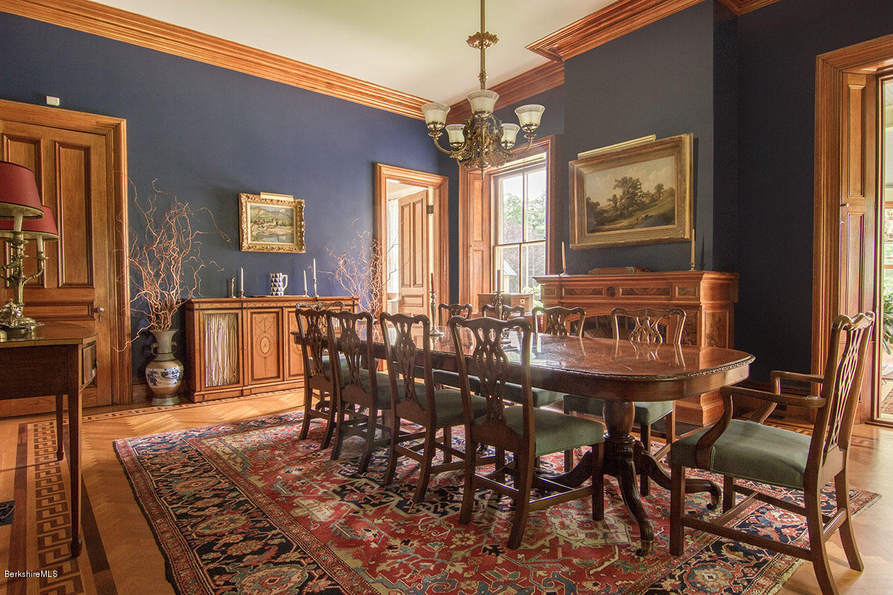 2 Glendale Middle Road Stockbridge, MA 01262 - Photo 8 of 24 a view of a dining room with furniture window and wooden floor