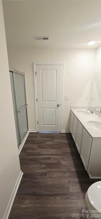 a close view of closet