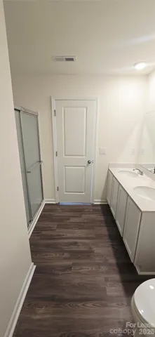 a close view of closet