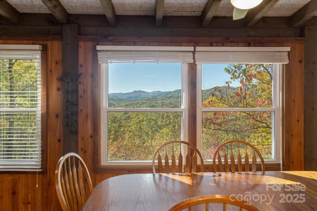 a view of a furniture window and outside view