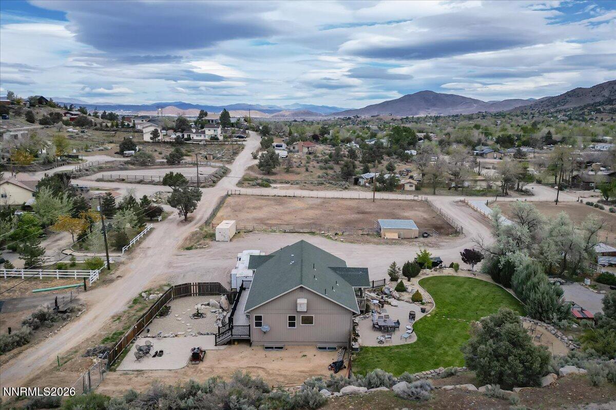 15770 Rocky Vista Road Reno, NV 89521 - Photo 59 of 68 an aerial view of a house with a garden