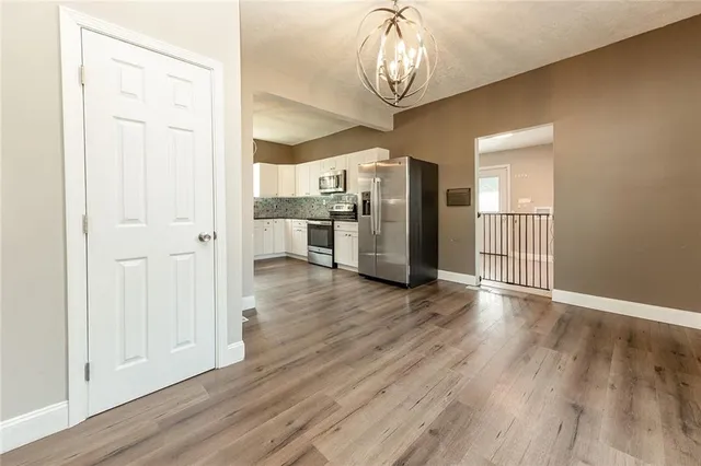 a view of an empty room