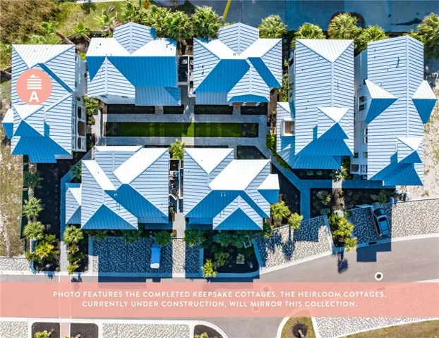 an outdoor space view with windows and umbrellas