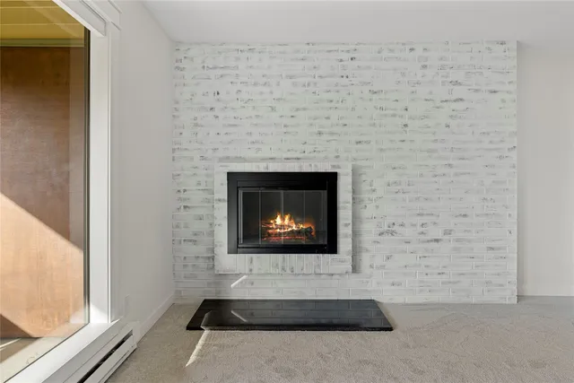 a brick oven with a fireplace