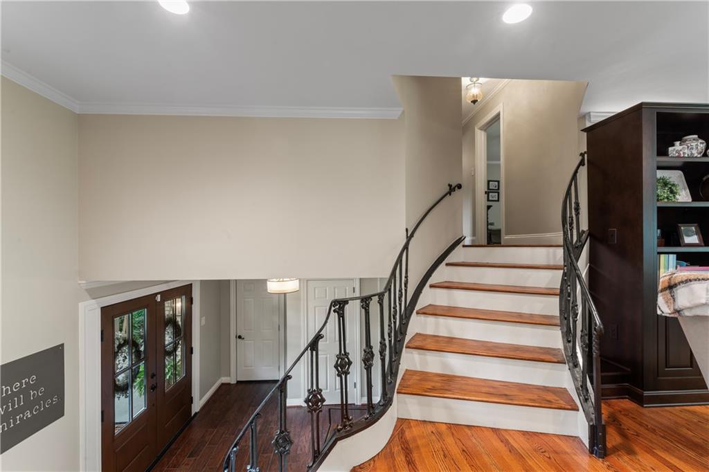 102 Forest Drive Beaver, PA 15009 - Photo 20 of 32 a view of entryway with wooden floor and stairs