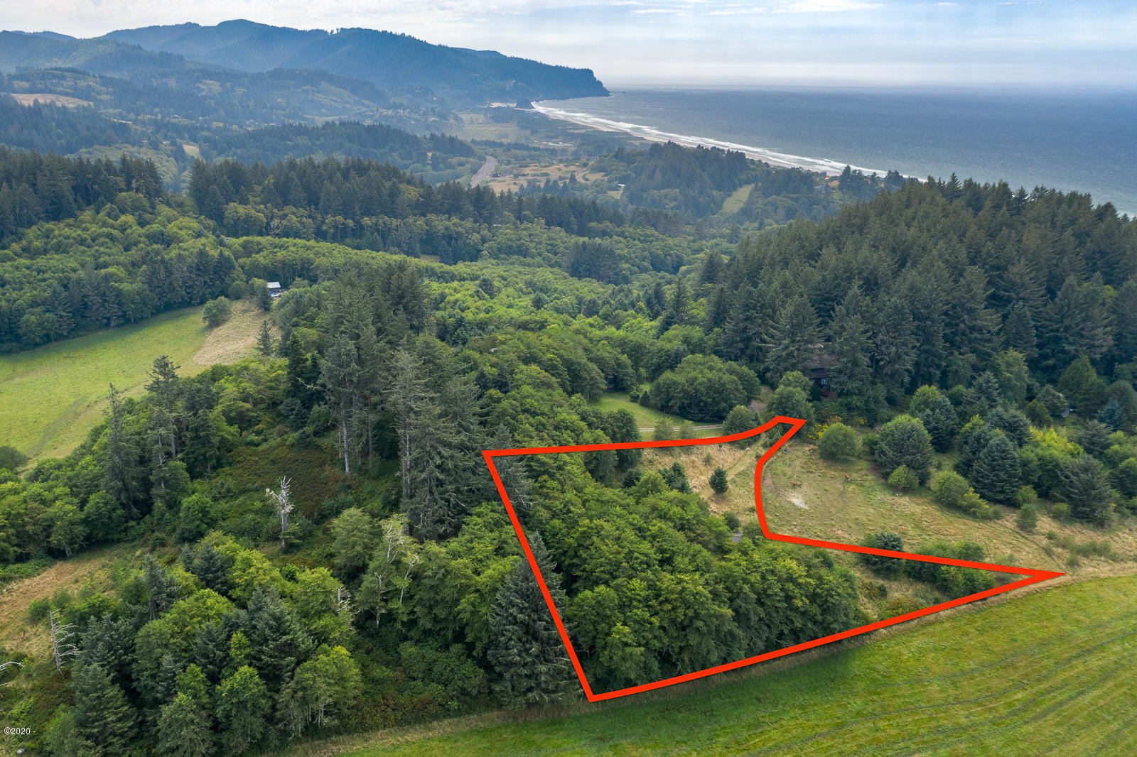 501 Rowan Road Neskowin, OR 97149 - Photo 19 of 21 Aerial lot lines approximate