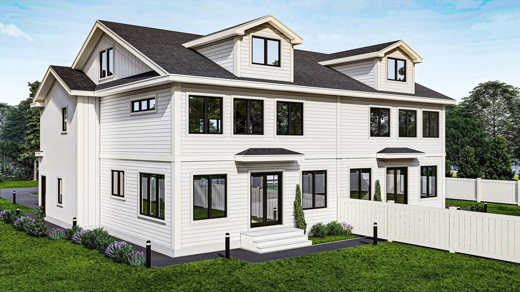 445 Hillside Avenue Needham, MA 02494 - Photo 6 of 10 a front view of a house with a yard