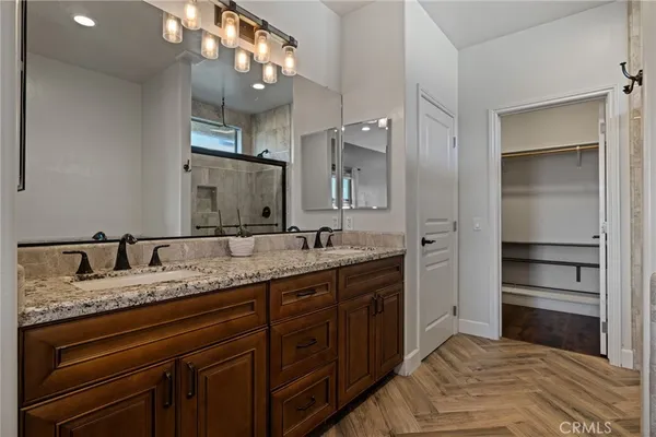 a bed room with a bed and a couch