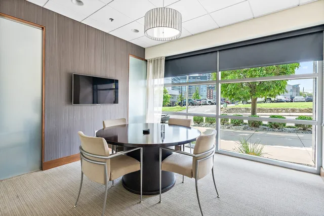 a view of swimming pool from a balcony