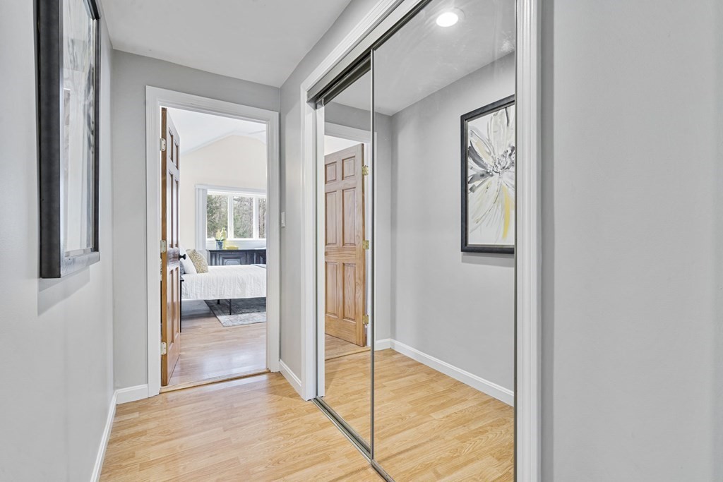 45 Lyndon Road Sharon, MA 02067 - Photo 18 of 31 a bathroom with a glass shower door and a mirror