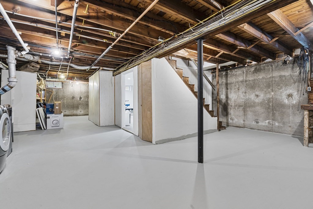 45 Lyndon Road Sharon, MA 02067 - Photo 20 of 31 a view of water heater room with stairs