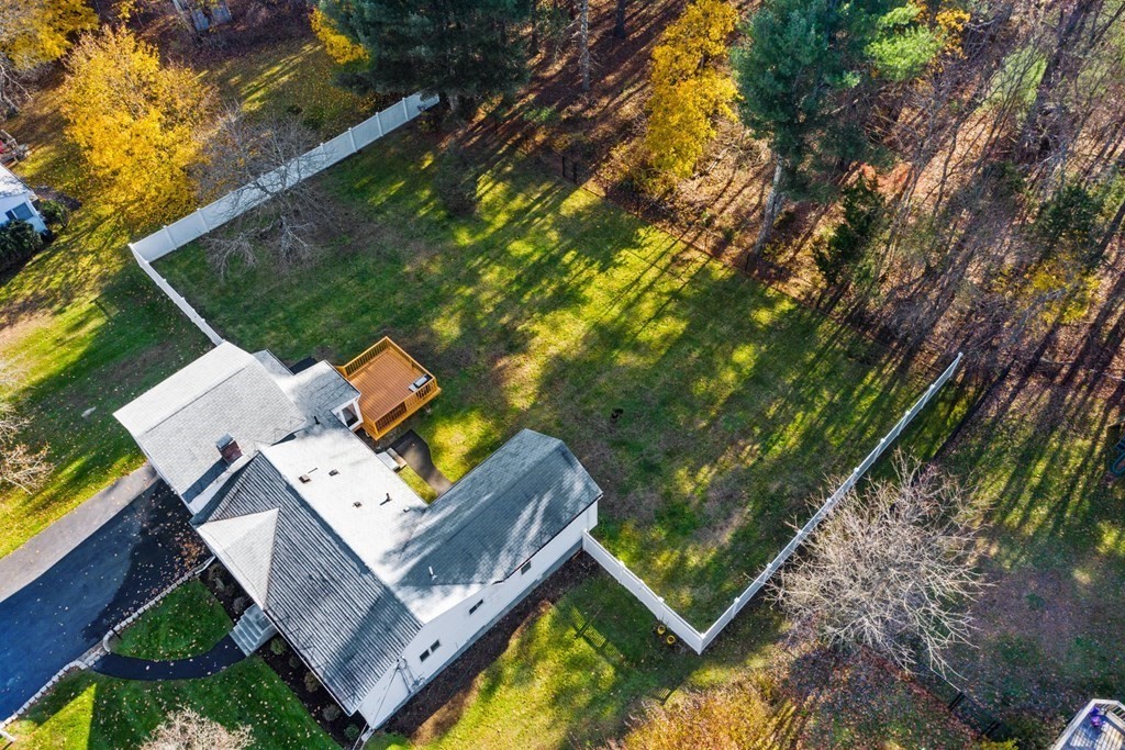 45 Lyndon Road Sharon, MA 02067 - Photo 24 of 31 aerial view of a house with a yard