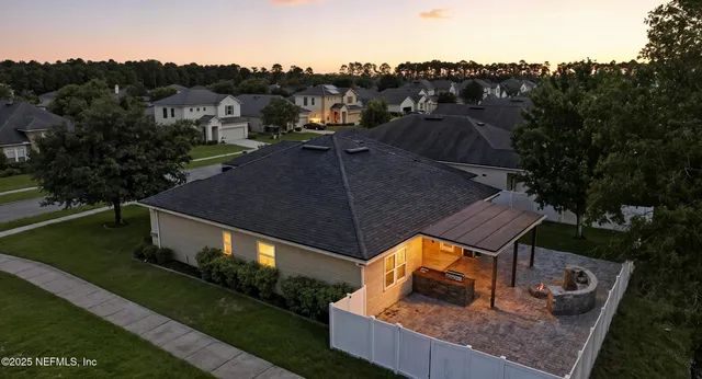 a view of a house with a swimming pool